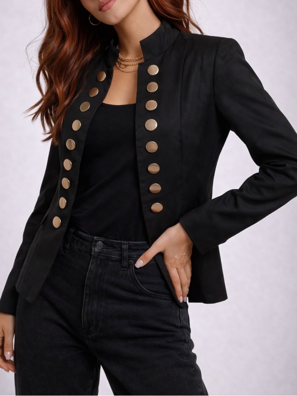 Vintage - 5th Culture Military Style - Eight Button Dress Blazer